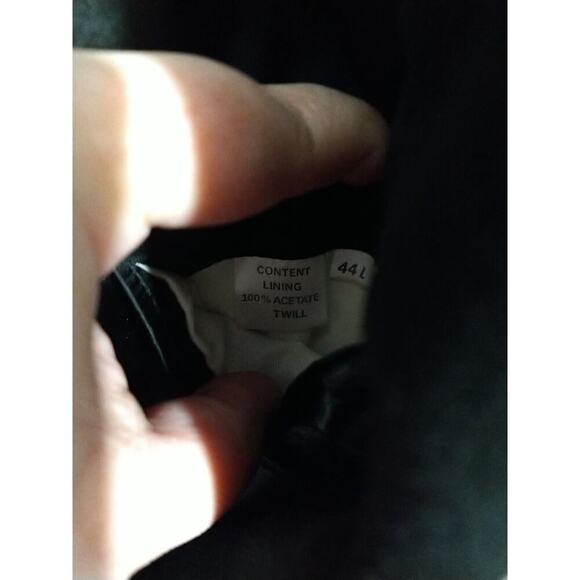 Zyldo George Machado Men's 44L Suit Blazer Black Twill Two Button Close Lined... - Picture 5 of 10